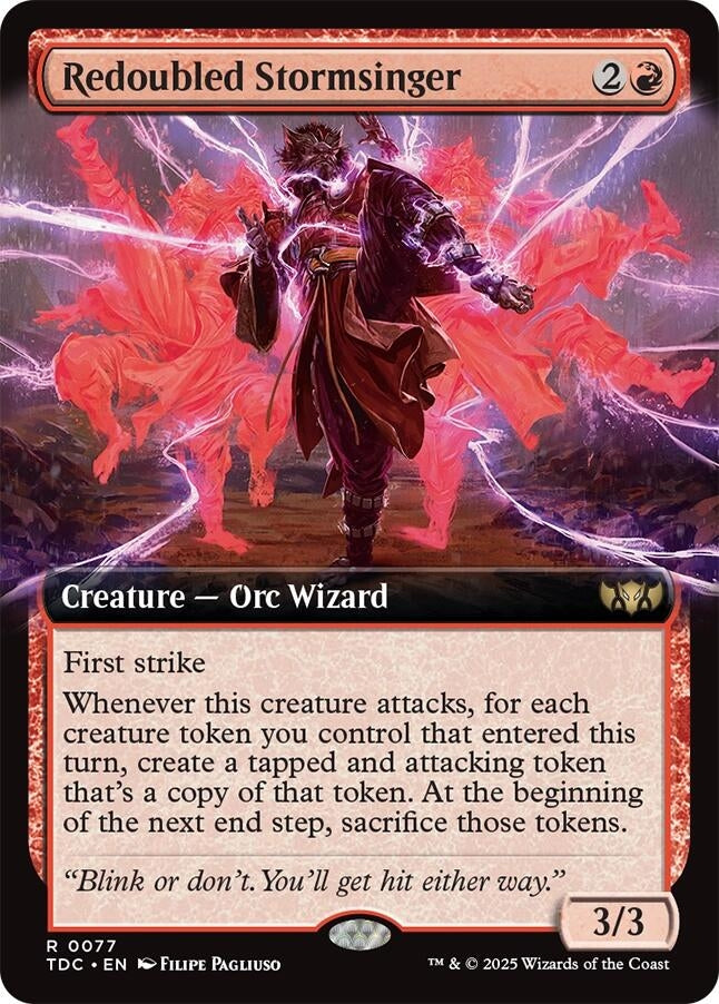 Redoubled Stormsinger (Extended Art) (77) (TDC)