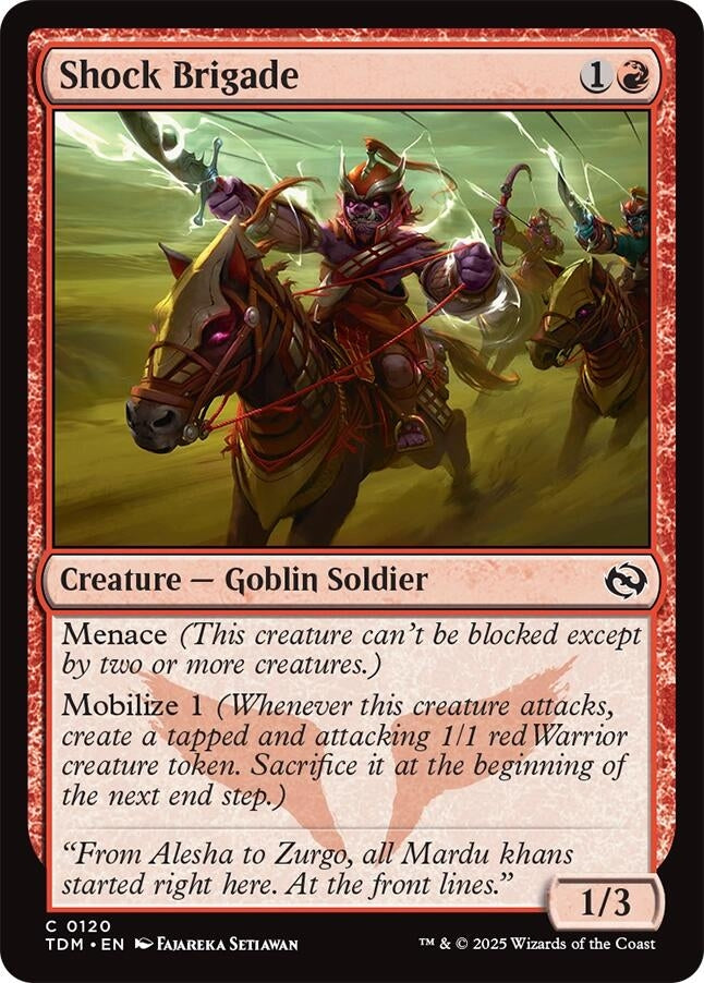 Image for Shock Brigade (120) (TDM) - Magic: The Gathering