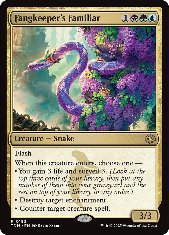 Image for Fangkeeper's Familiar (183) (TDM) - Magic: The Gathering