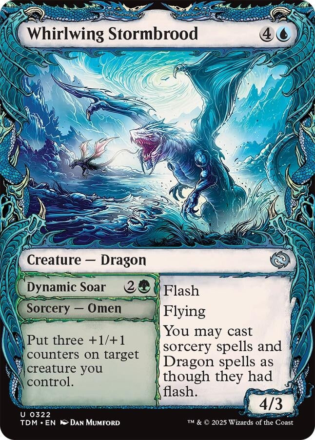 Image for Whirlwing Stormbrood (Showcase) (322) (TDM) - Magic: The Gathering