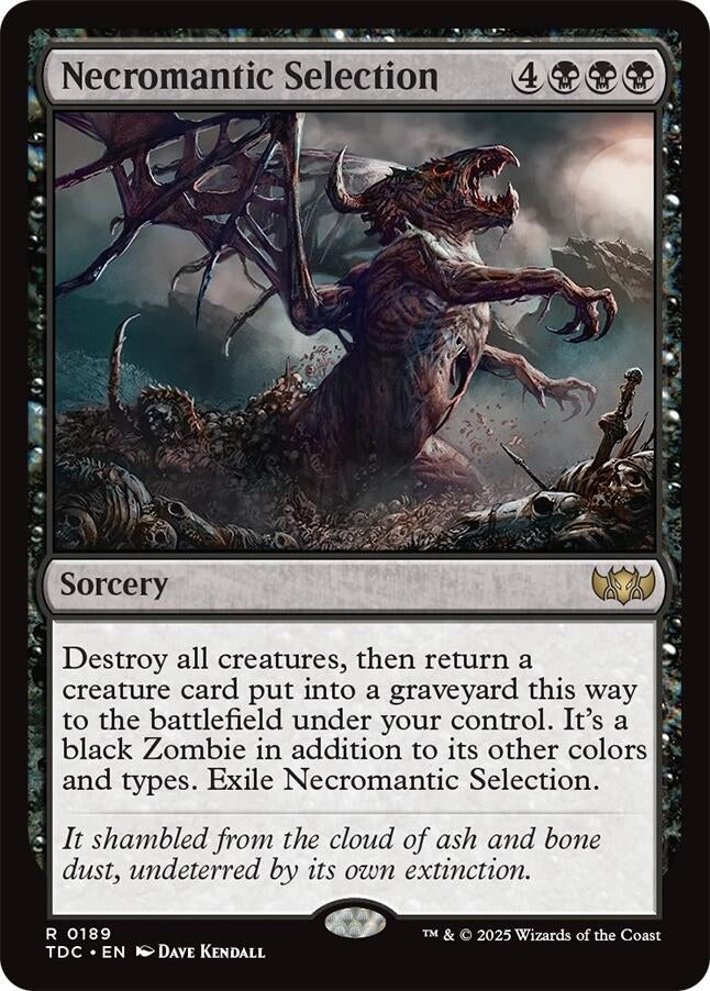 Image for Necromantic Selection (189) (TDC) - Magic: The Gathering