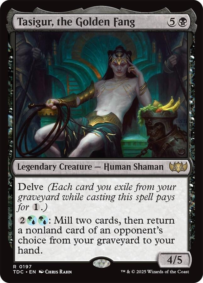 Image for Tasigur, the Golden Fang (197) (TDC) - Magic: The Gathering