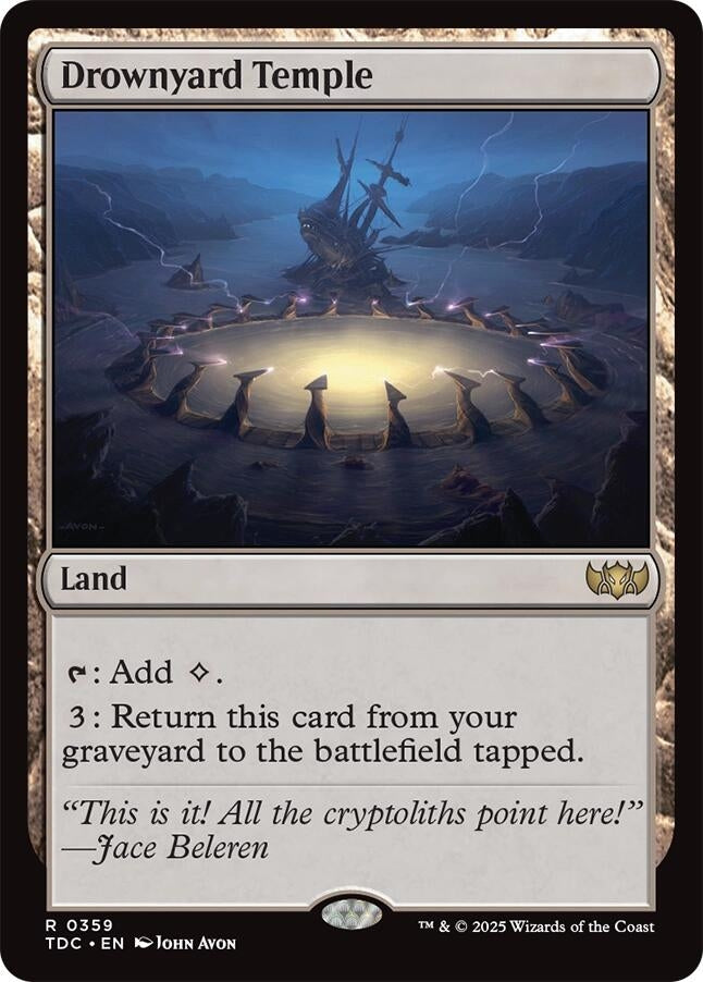 Image for Drownyard Temple (359) (TDC) - Magic: The Gathering