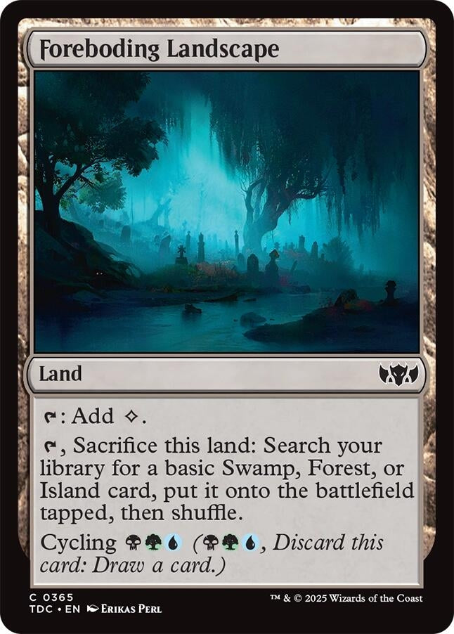 Image for Foreboding Landscape (365) (TDC) - Magic: The Gathering