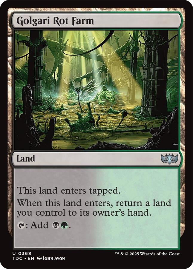 Image for Golgari Rot Farm (368) (TDC) - Magic: The Gathering
