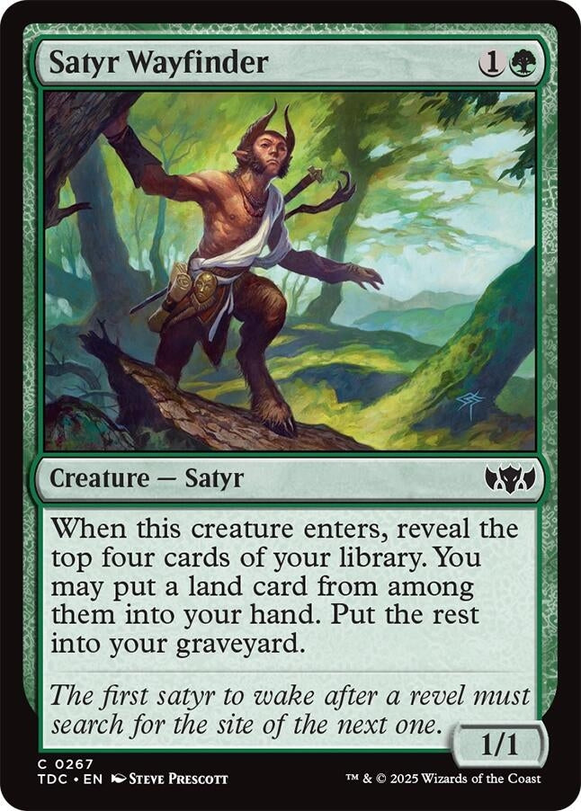 Image for Satyr Wayfinder (267) (TDC) - Magic: The Gathering
