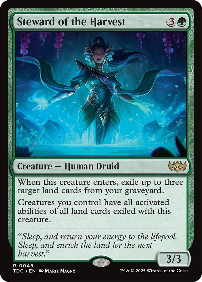 Image for Steward of the Harvest (48) (TDC) - Magic: The Gathering