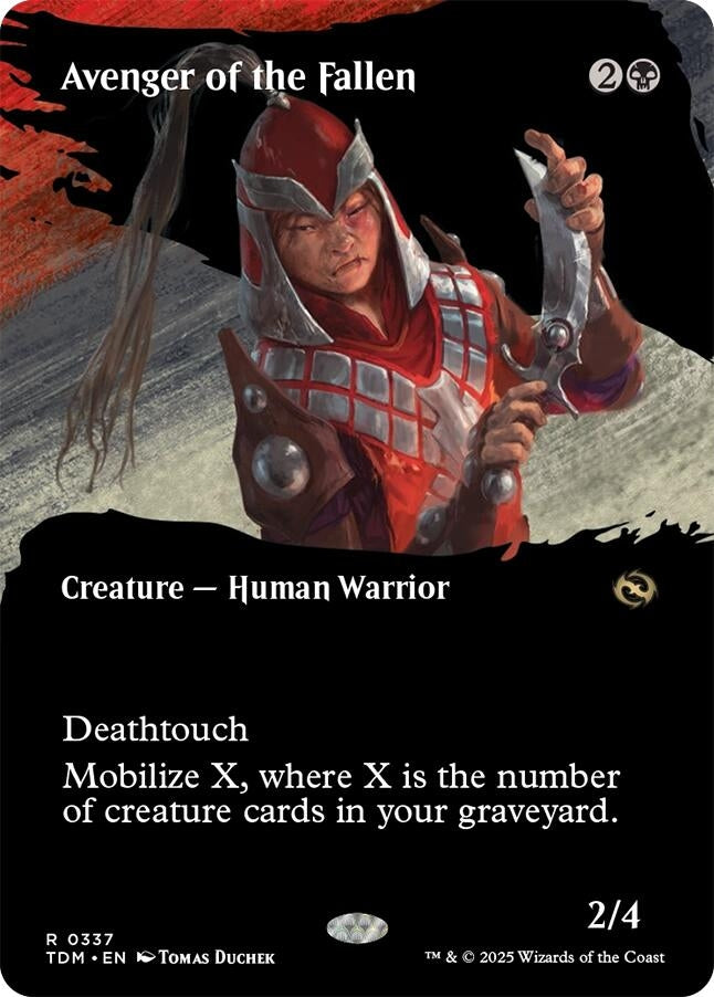 Image for Avenger of the Fallen (Borderless) (337) (TDM) - Magic: The Gathering