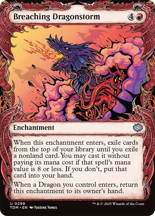 Image for Breaching Dragonstorm (Showcase) (299) (TDM) - Magic: The Gathering