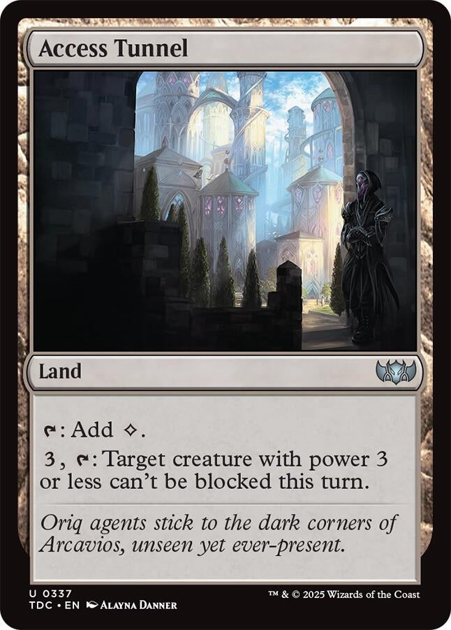 Image for Access Tunnel (337) (TDC) - Magic: The Gathering