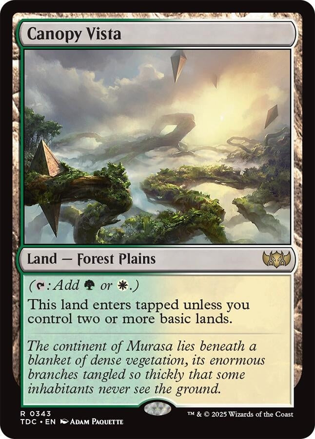 Image for Canopy Vista (343) - Magic: The Gathering