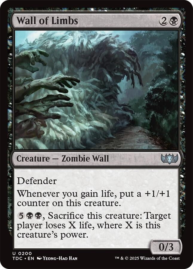 Image for Wall of Limbs (200) - Magic: The Gathering