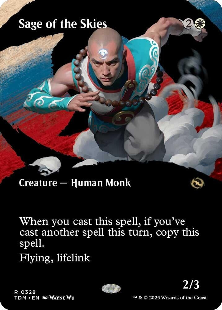 Image for Sage of the Skies (Borderless) (328) (TDM) - Magic: The Gathering