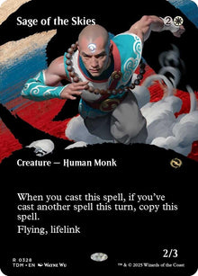 Image for Sage of the Skies (Borderless) (328) (TDM) - Magic: The Gathering