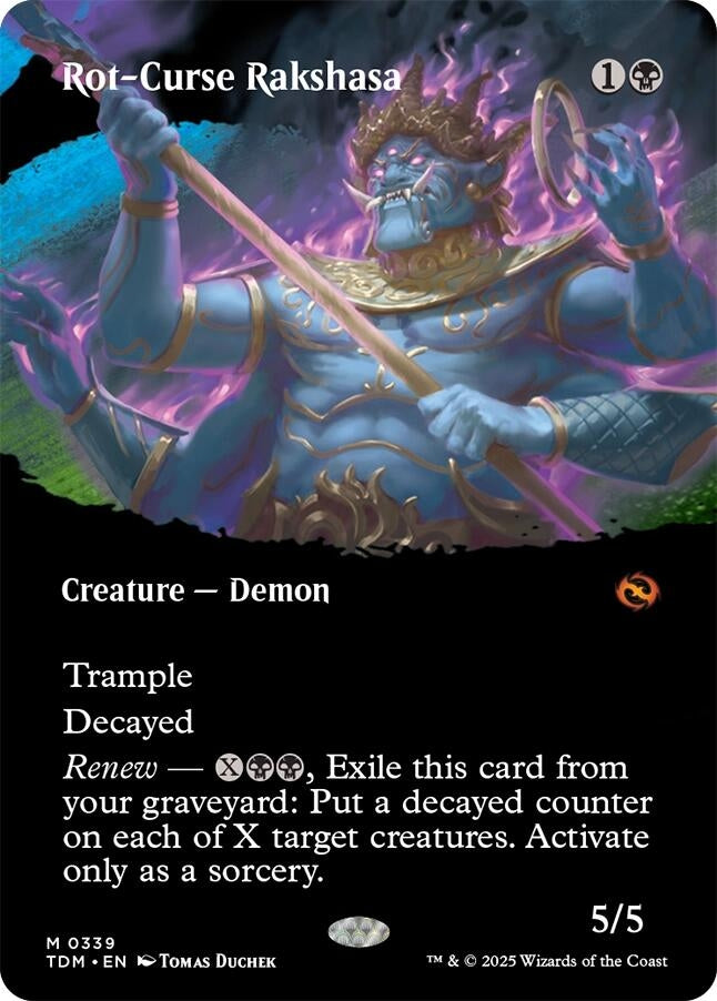 Image for Rot-Curse Rakshasa (Borderless) (339) (TDM) - Magic: The Gathering