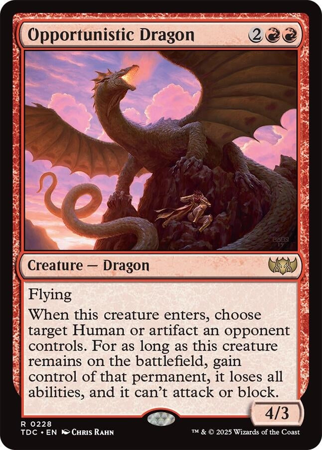 Image for Opportunistic Dragon (228) - Magic: The Gathering