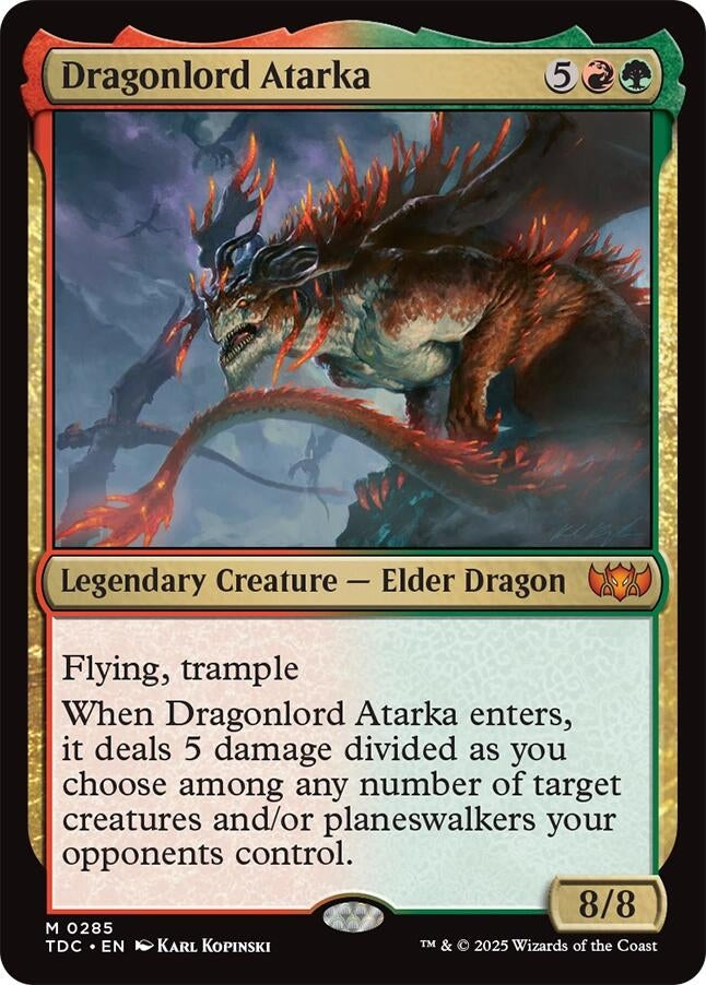 Image for Dragonlord Atarka (285) - Magic: The Gathering