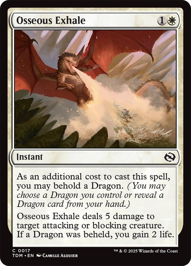 Image for Osseous Exhale (17) (TDM) - Magic: The Gathering