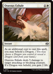 Image for Osseous Exhale (17) (TDM) - Magic: The Gathering