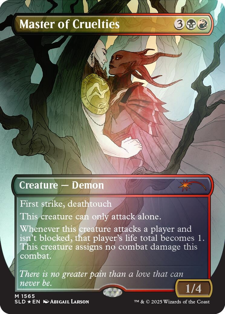 Image for Master of Cruelties (Rainbow Foil) (1565) (SLD) - Magic: The Gathering