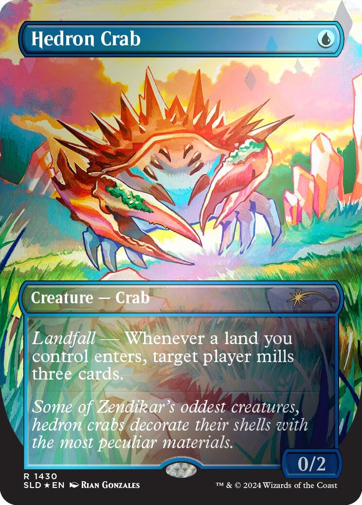 Image for Hedron Crab (Rainbow Foil) (1430) (SLD) - Magic: The Gathering