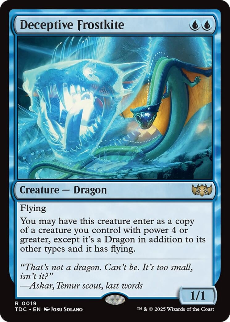 Image for Deceptive Frostkite (19) - Magic: The Gathering