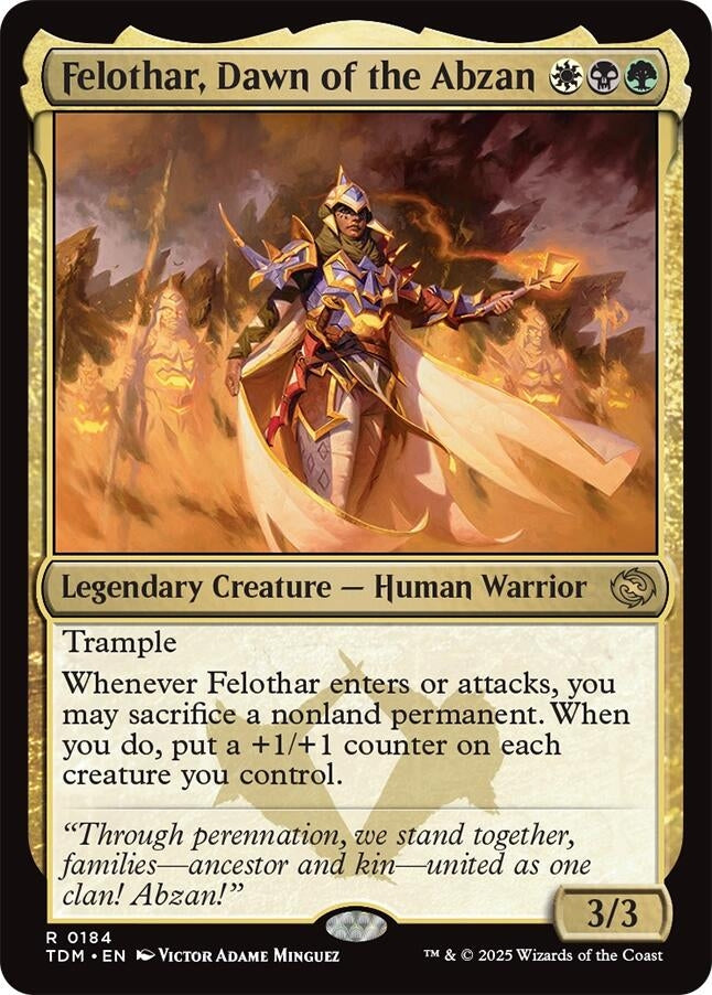 Felothar, Dawn of the Abzan (184) (TDM)