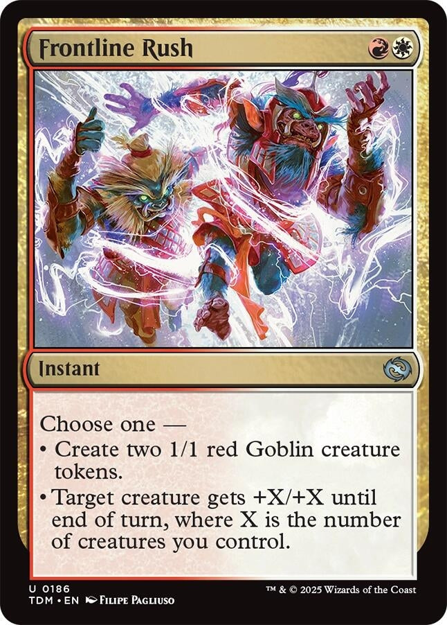 Image for Frontline Rush (186) (TDM) - Magic: The Gathering