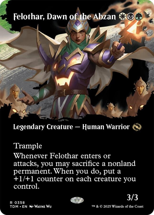 Felothar, Dawn of the Abzan (Borderless) (358) (TDM)