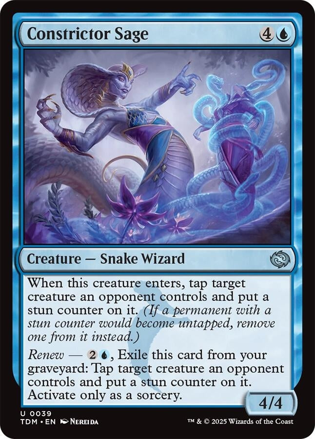 Image for Constrictor Sage (39) (TDM) - Magic: The Gathering