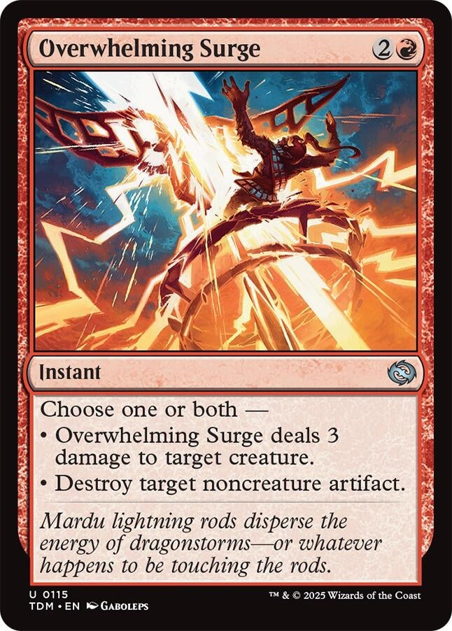 Image for Overwhelming Surge (115) (TDM) - Magic: The Gathering