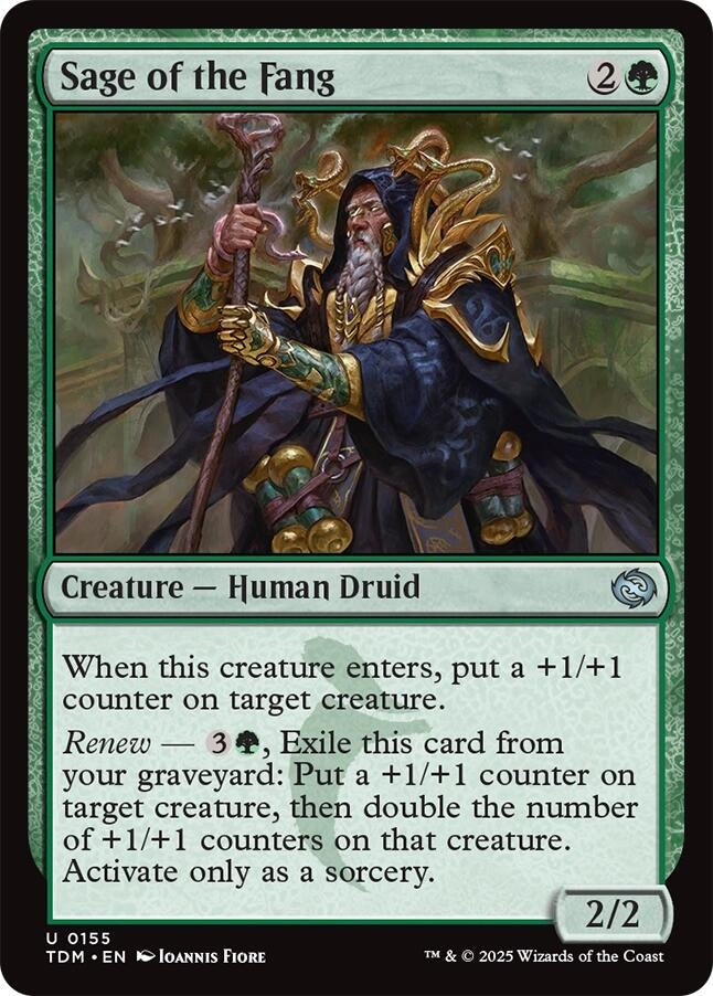 Image for Sage of the Fang (155) (TDM) - Magic: The Gathering
