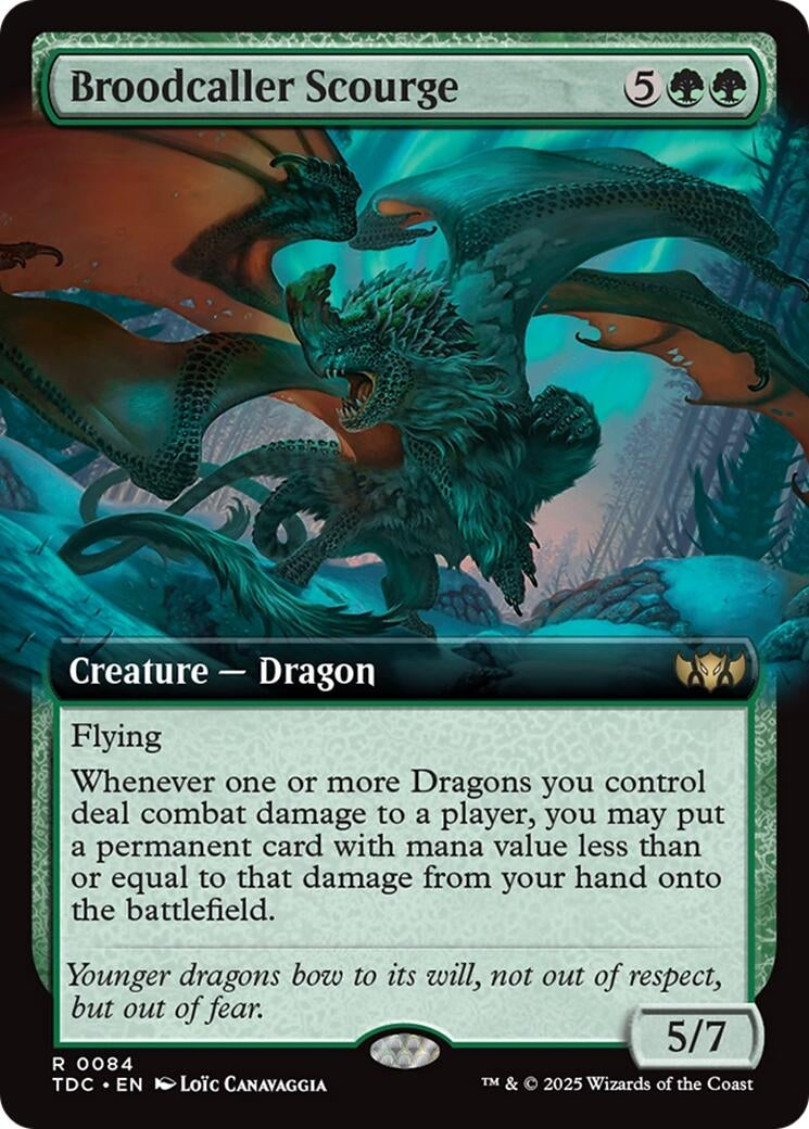 Broodcaller Scourge (Extended Art) (84) (TDC)