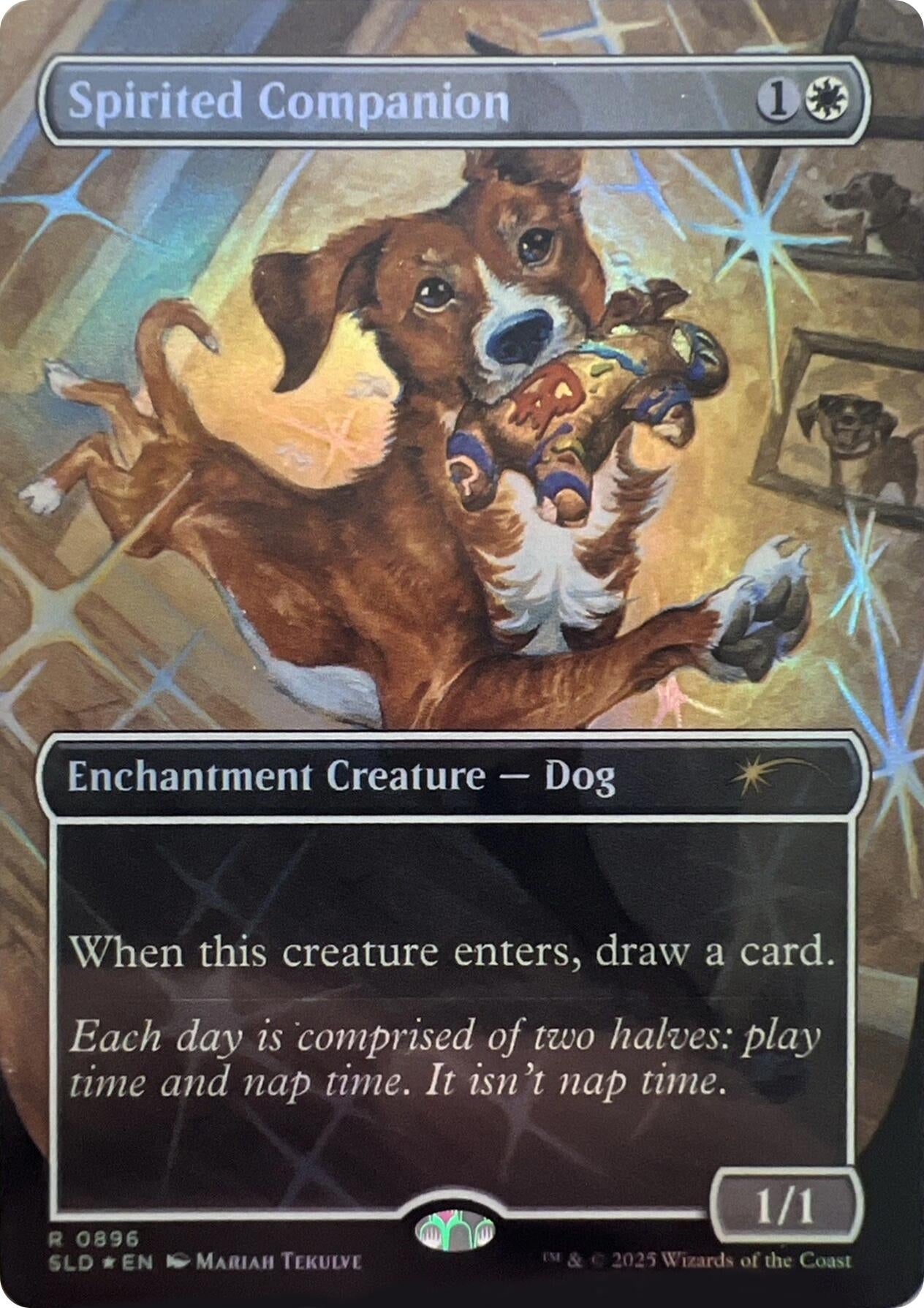 Image for Spirited Companion (0896) (Rainbow Foil) (896) (SLD) - Magic: The Gathering