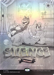 Image for Silence (0881) (Black & White Foil) (881) (SLD) - Magic: The Gathering