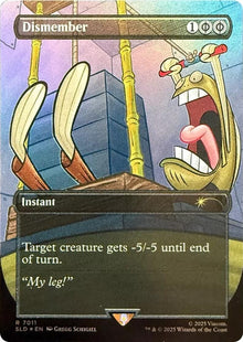 Image for Dismember (7011) (Rainbow Foil) (7011) (SLD) - Magic: The Gathering