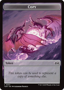 Image for Copy // Dragon (0014) Double-Sided Token (1 // 14) - Magic: The Gathering