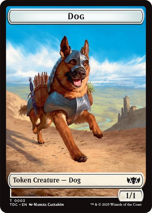 Image for Dog // Goblin Double-Sided Token (3 // 12) - Magic: The Gathering