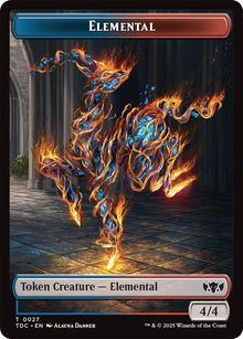 Image for Elemental (0027) // Monk Double-Sided Token (27 // 3) - Magic: The Gathering