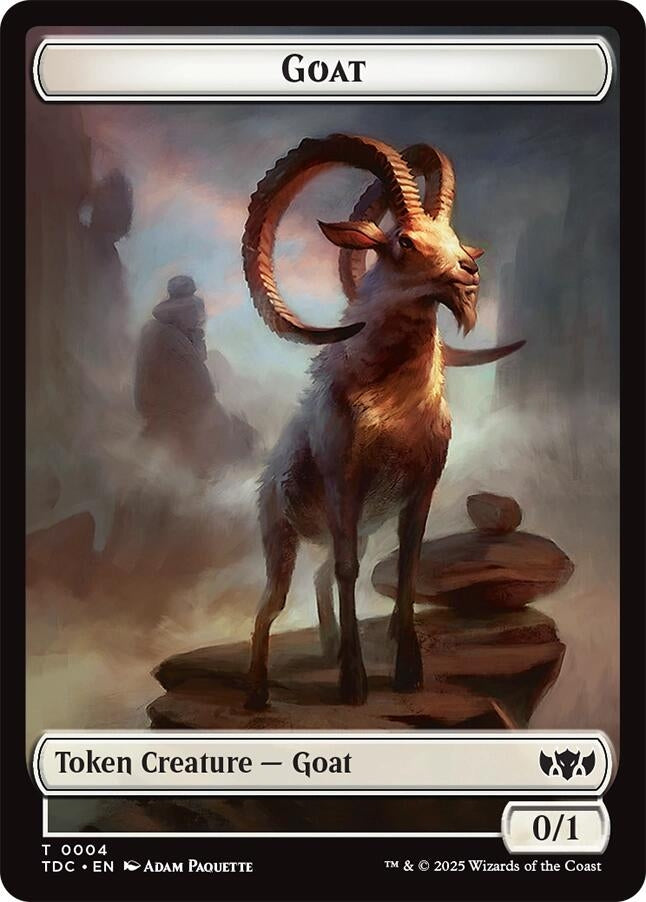 Image for Goat // Timeless Witness Double-Sided Token (4 // 11) - Magic: The Gathering