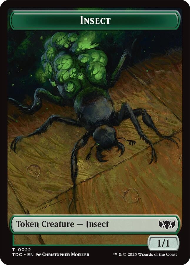 Image for Insect (0022) // Zombie Druid Double-Sided Token (22 // 10) - Magic: The Gathering