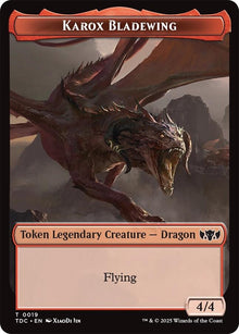 Image for Karox Bladewing // Copy Double-Sided Token (19 // 1) - Magic: The Gathering