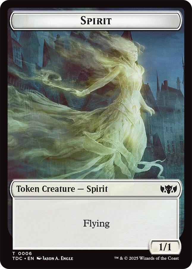 Image for Spirit // Treasure Double-Sided Token (6 // 16) - Magic: The Gathering