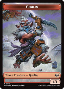 Goblin // Warrior Double-Sided Token (12 // 13) (TDM)