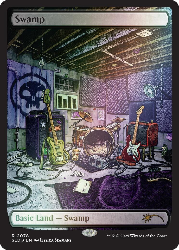 Image for Swamp (2078) (Rainbow Foil) (2078) (SLD) - Magic: The Gathering