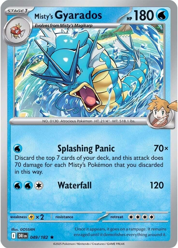 Image for Misty's Gyarados (049/182) (DRI) - Pokemon