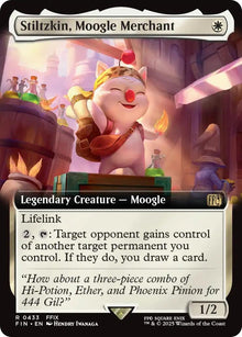 Image for Stiltzkin, Moogle Merchant (Extended Art) (433) (FIN) - Magic: The Gathering