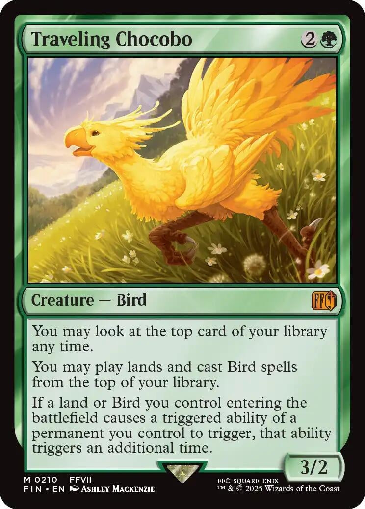 Image for Traveling Chocobo (210) (FIN) - Magic: The Gathering