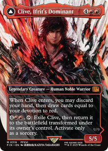Image for Clive, Ifrit's Dominant (Borderless) (0318) (318) (FIN) - Magic: The Gathering