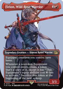 Firion, Wild Rose Warrior (Borderless) (Surge Foil) (531) (FIN)